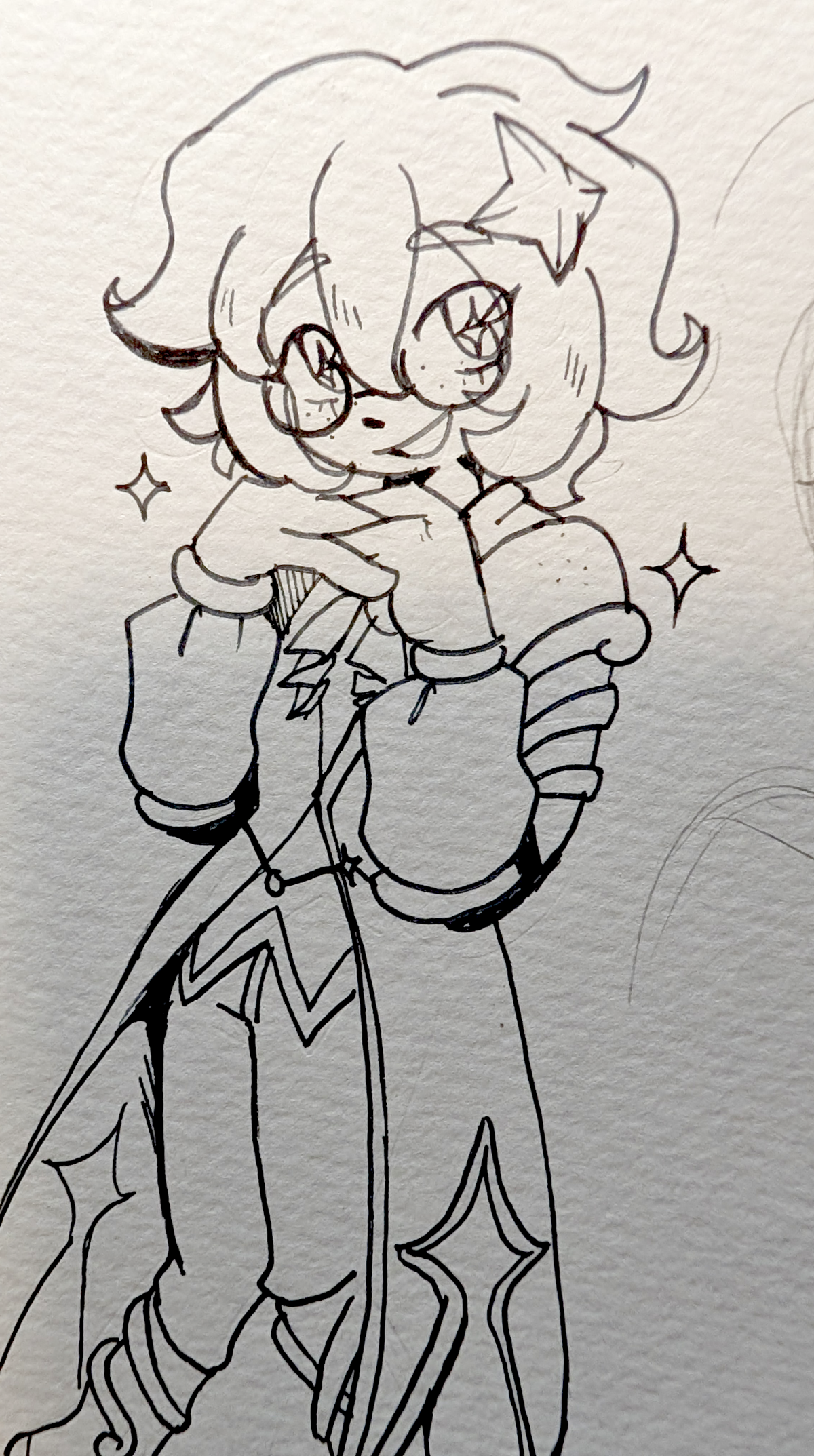 A traditional drawing of my original character, Moira